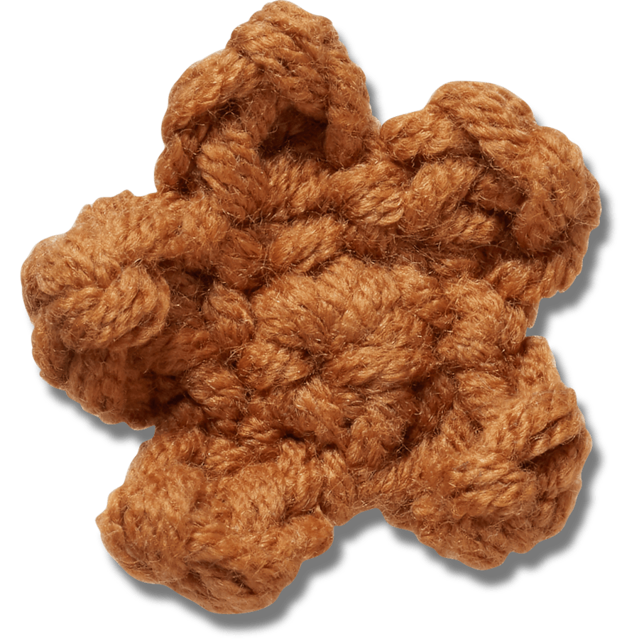 Crocs - Crafted Crochet Brown Star Jibbitz™ charms
