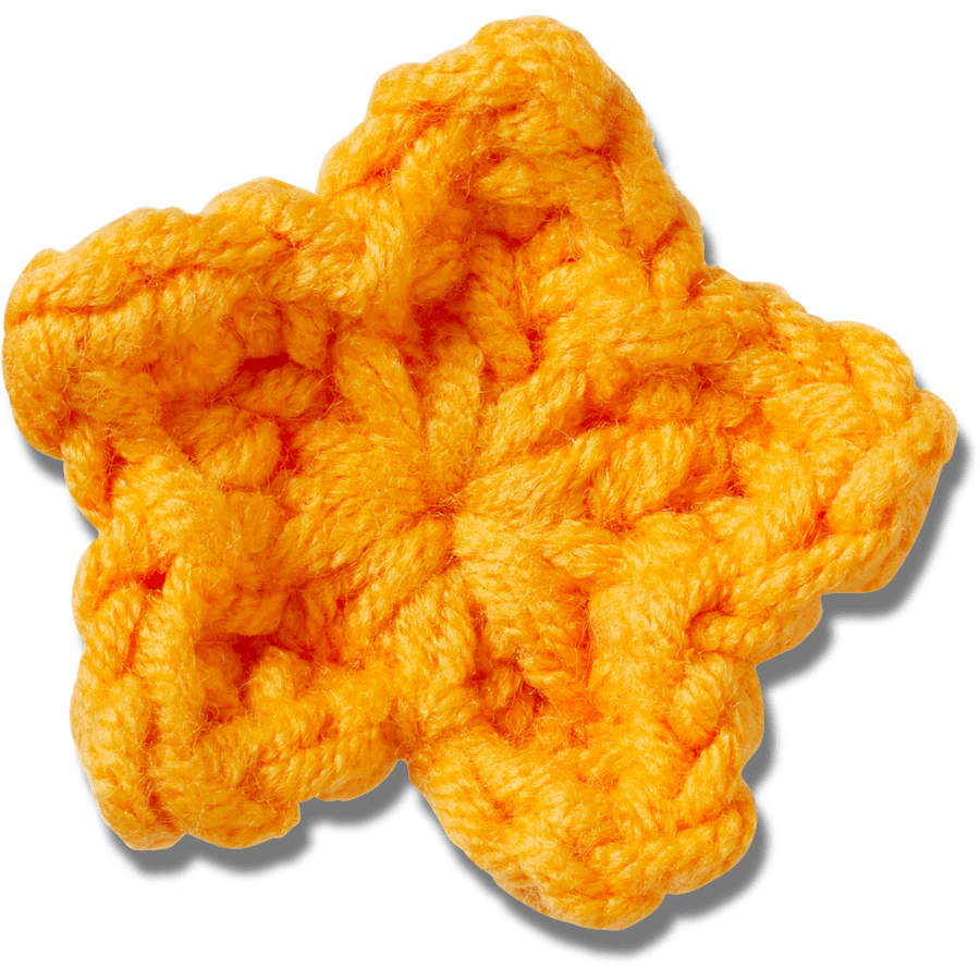 Crocs - Crafted Crochet Orange Star Jibbitz™ charms