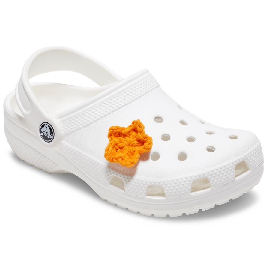 Crocs - Crafted Crochet Orange Star Jibbitz™ charms