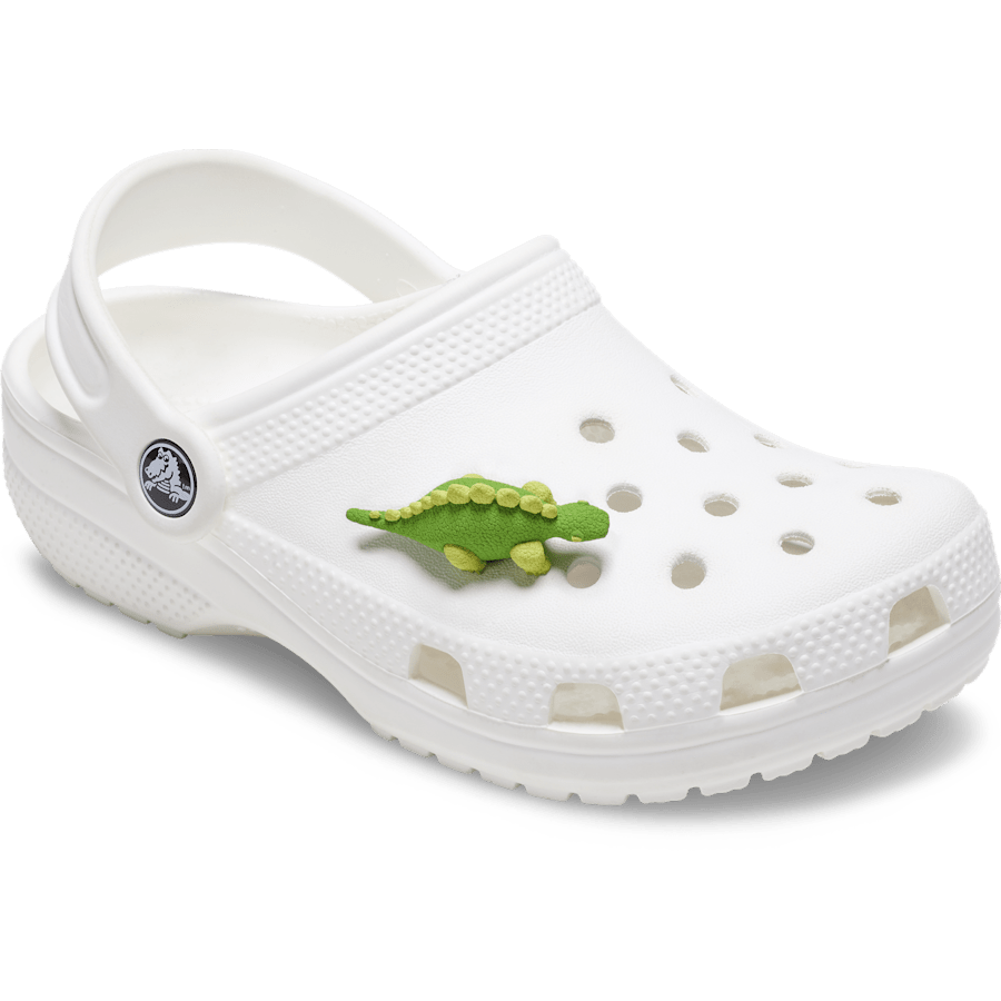 Crocs - 3D Green Dino with Scales Jibbitz™ charms