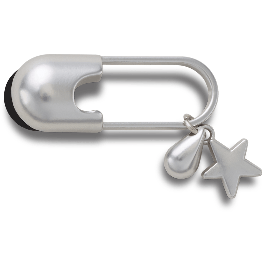 Crocs - Silver Meta Safety Pin Jibbitz™ charms