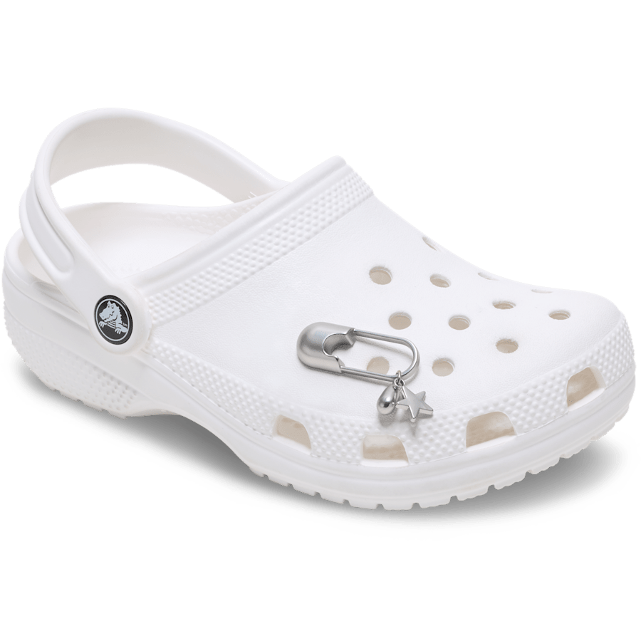 Crocs - Silver Meta Safety Pin Jibbitz™ charms