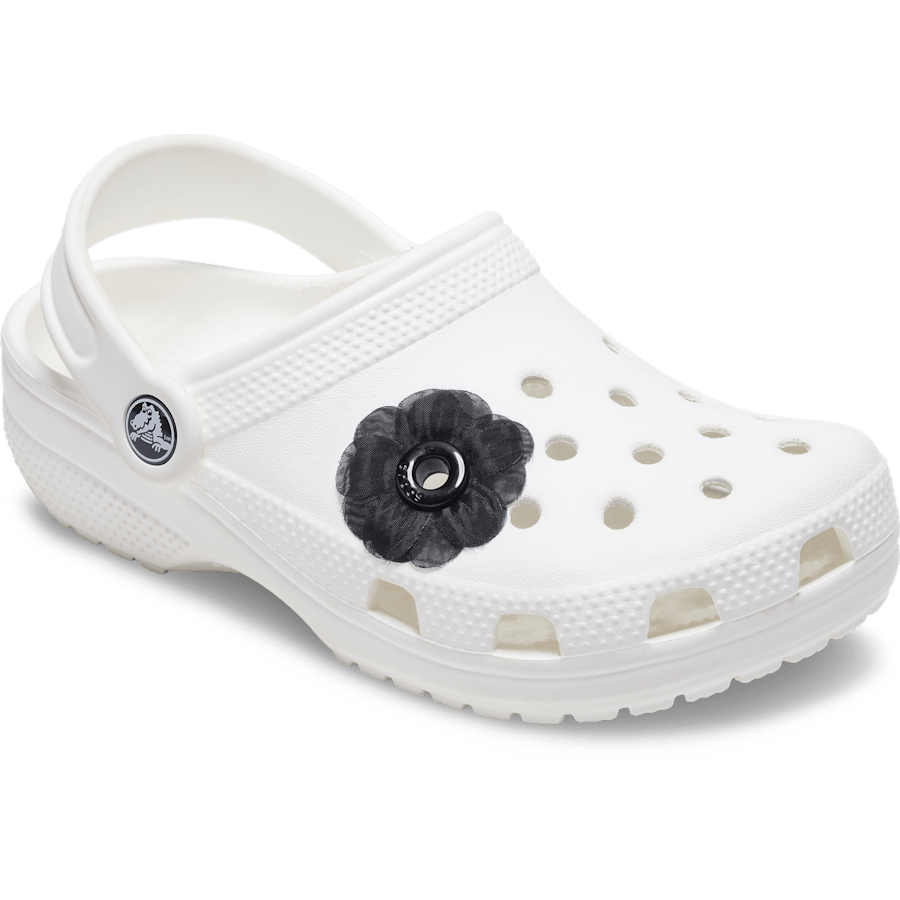 Crocs - Black Chiffon Grommet Jibbitz™ charms