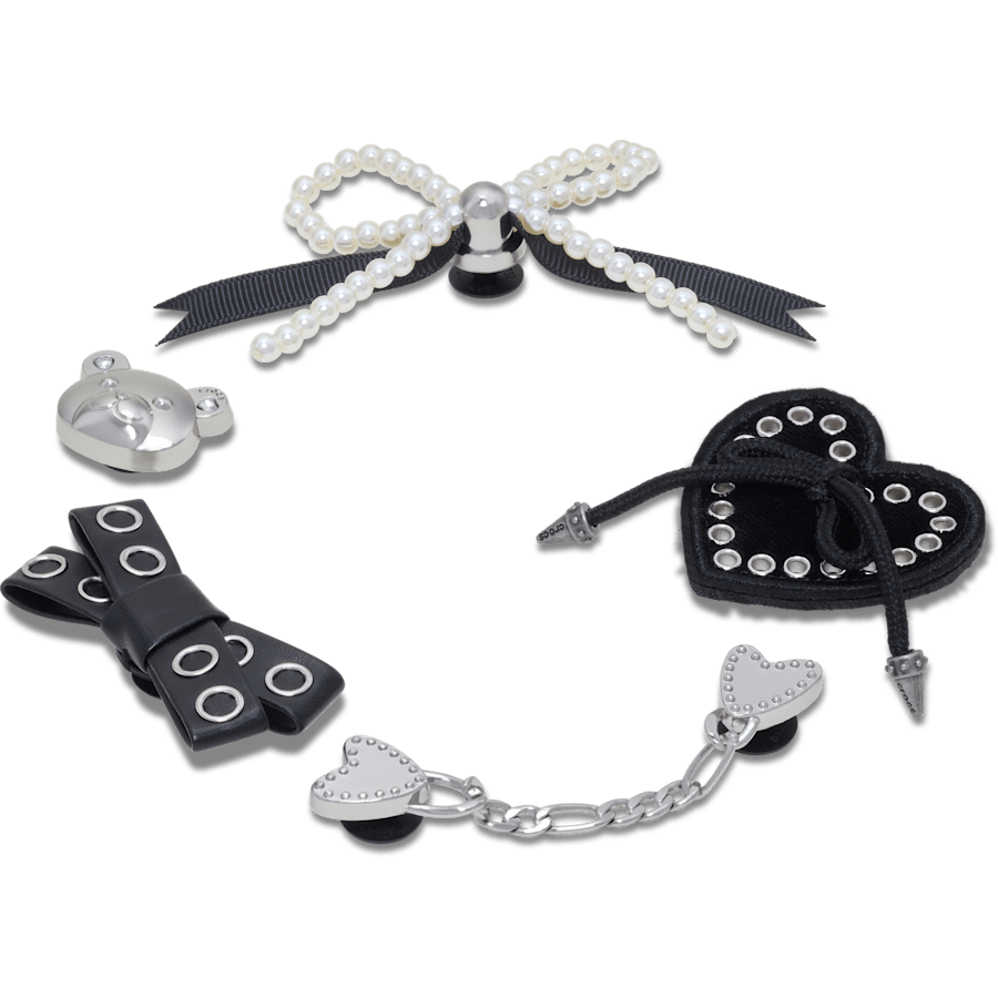 Crocs - Indie Luxe Silver 5 Pack Jibbitz™ charms