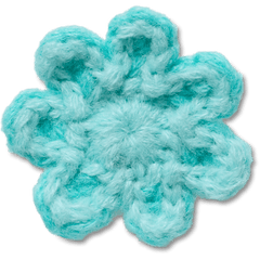 Crocs - Crochet Blue Flower Jibbitz™ charms
