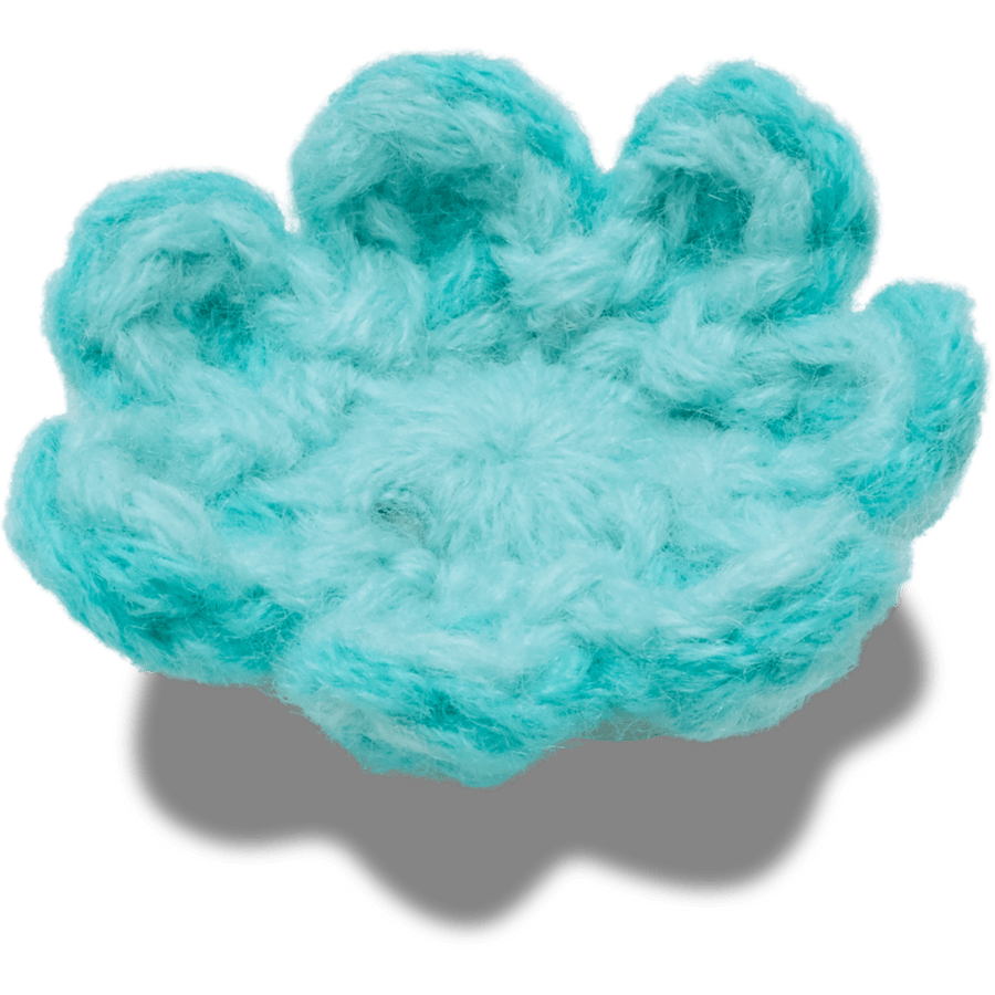 Crocs - Crochet Blue Flower Jibbitz™ charms
