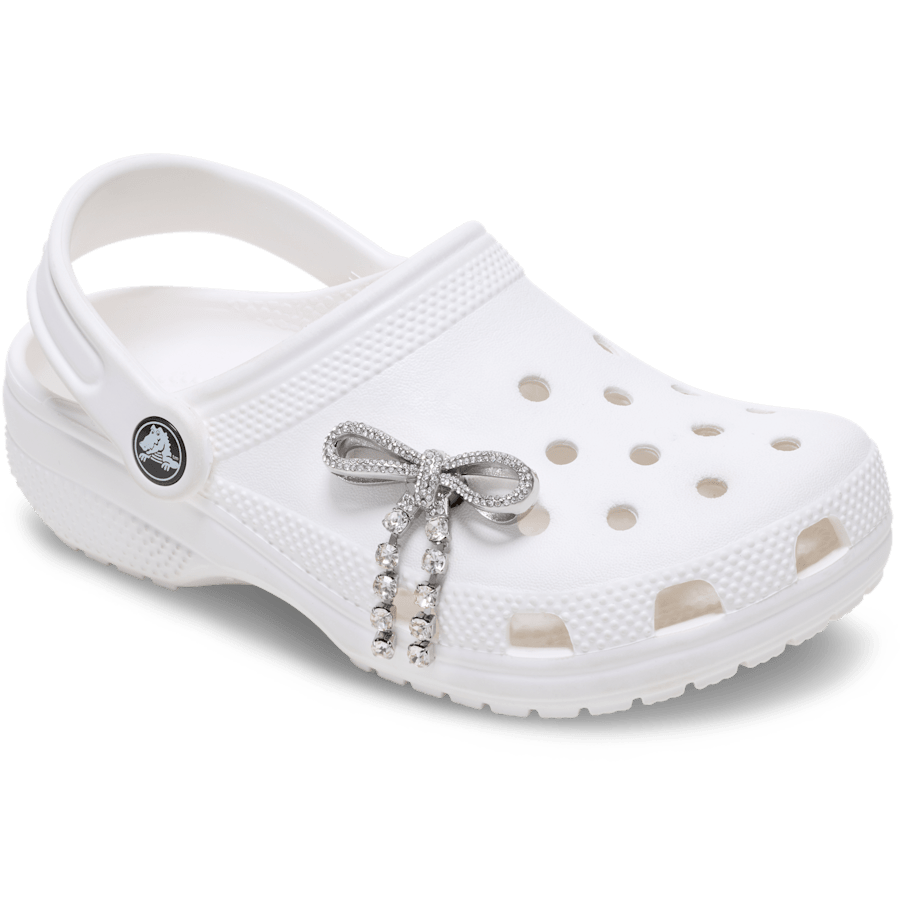 Crocs - Silver Gem Bow Jibbitz™ charms