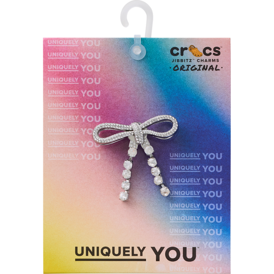Crocs - Silver Gem Bow Jibbitz™ charms