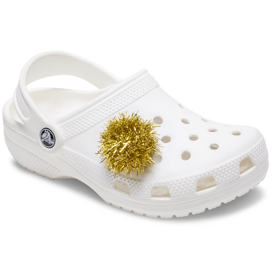 Crocs - Gold Tinsel Pom Jibbitz™ charms