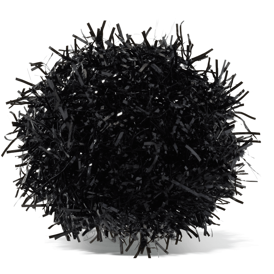 Crocs - Black Tinsel Pom Jibbitz™ charms