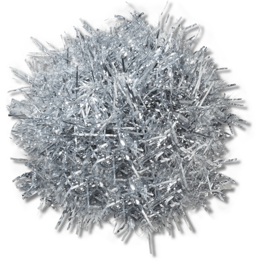 Crocs - Silver Tinsel Pom Jibbitz™ charms