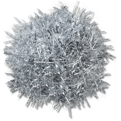 Crocs - Silver Tinsel Pom Jibbitz™ charms