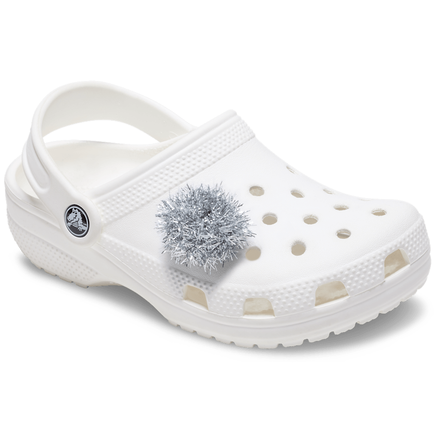 Crocs - Silver Tinsel Pom Jibbitz™ charms