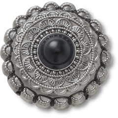 Crocs - Silver and Black Emblem Jibbitz™ charms