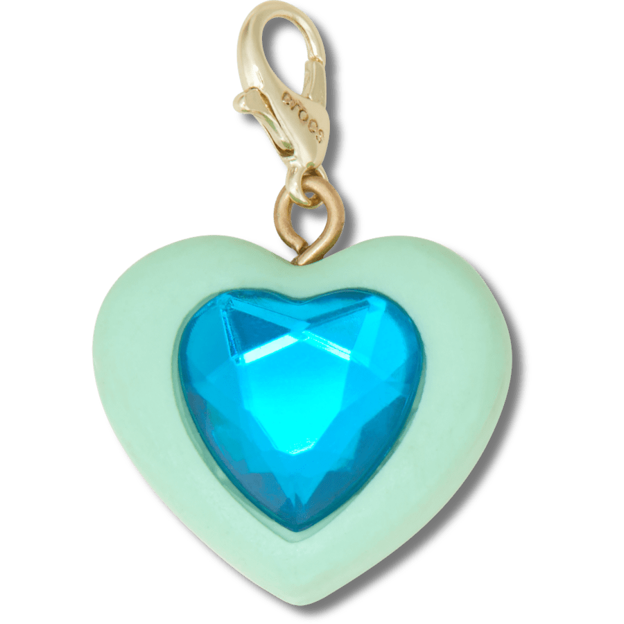 Crocs - Blue Heart Sim Gem Charm Jibbitz Shoe Charm