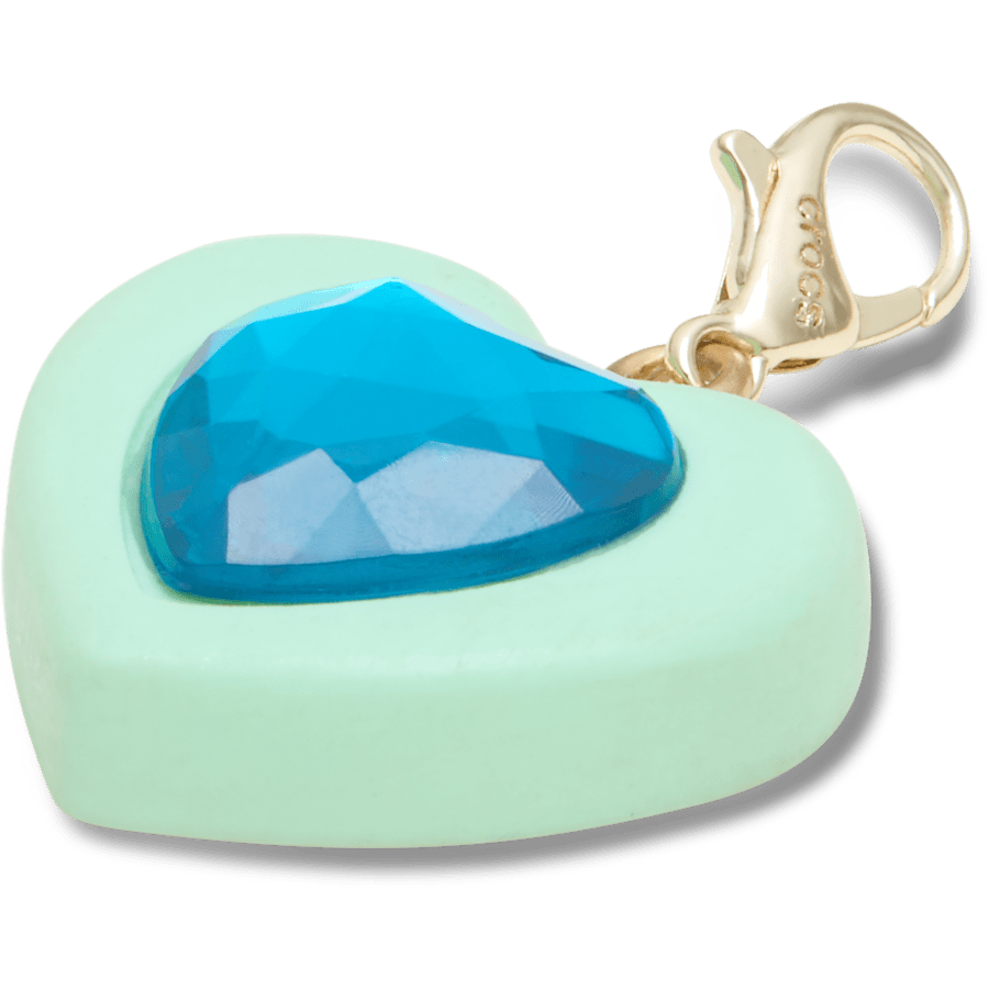 Crocs - Blue Heart Sim Gem Charm Jibbitz Shoe Charm