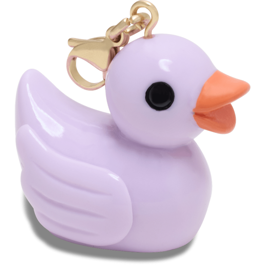 Crocs - Purple Rubber Duck Charm Jibbitz Shoe Charm