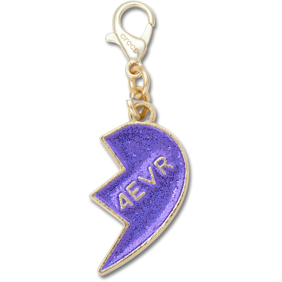 Crocs - Purple Glitter BFF Charm Right Jibbitz Shoe Charm