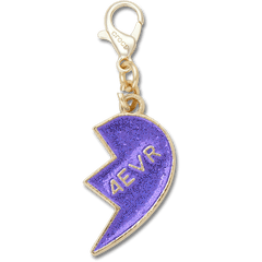 Crocs - Purple Glitter BFF Charm Right Jibbitz Shoe Charm