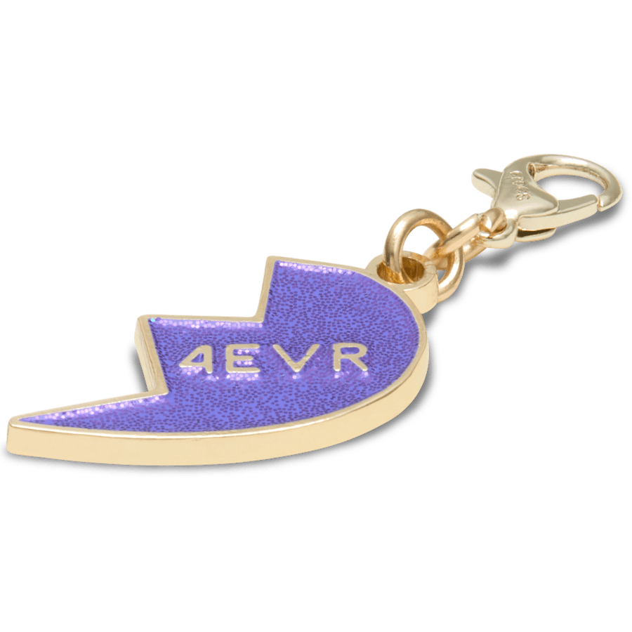 Crocs - Purple Glitter BFF Charm Right Jibbitz Shoe Charm