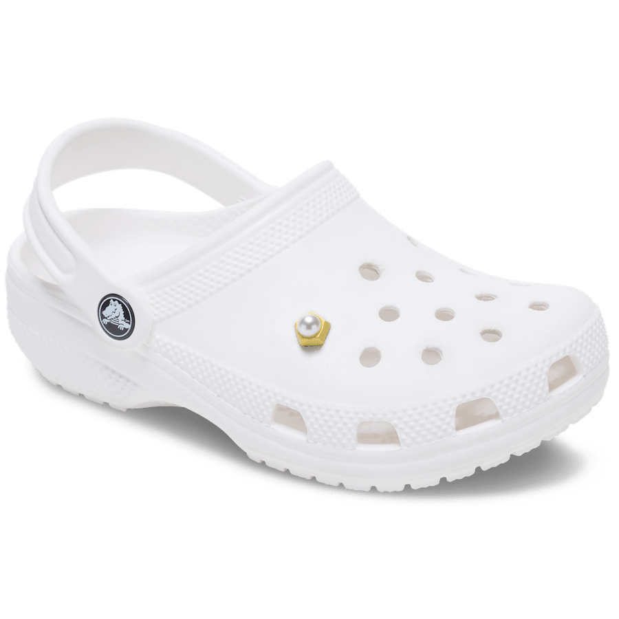 Crocs - Gold Pentagon Pearl Jibbitz™ charms