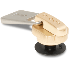 Crocs - Gold and Silver Zipper Jibbitz™ charms