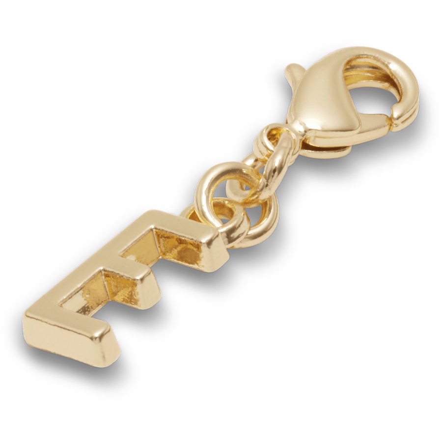 Crocs - Gold Letter E Charm Jibbitz™ charms