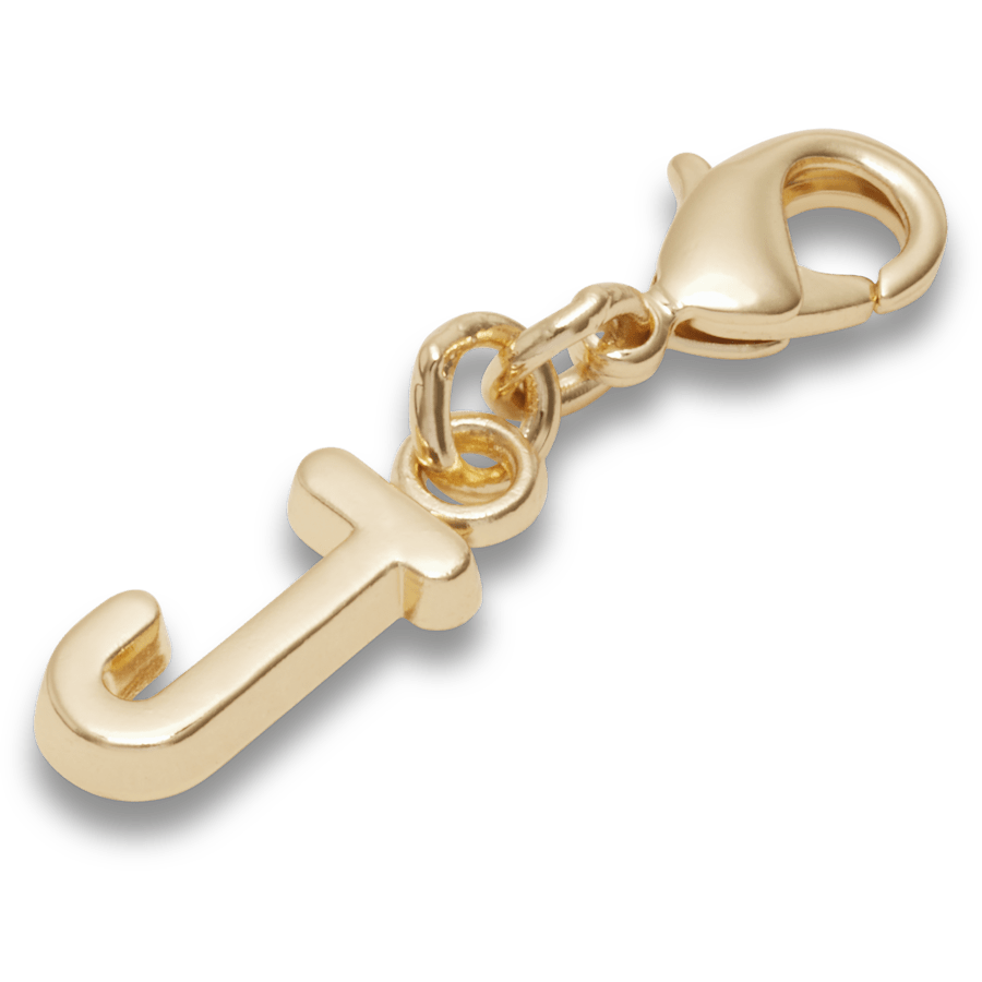 Crocs - Gold Letter J Charm Jibbitz™ charms