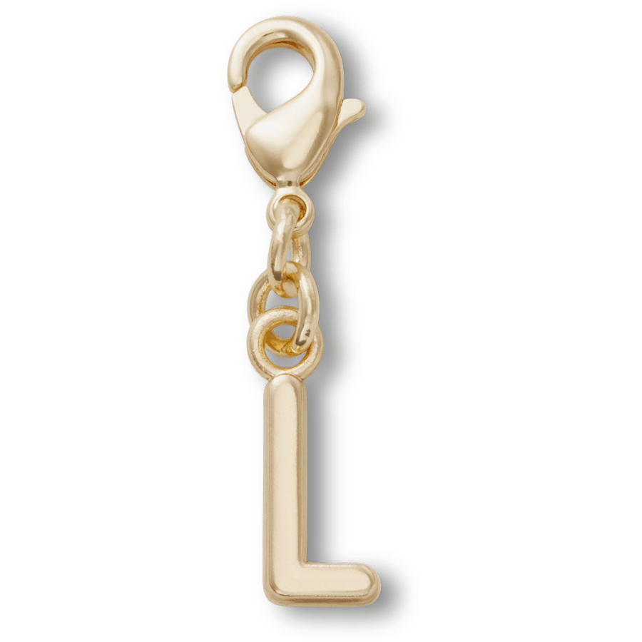 Crocs - Gold Letter L Charm Jibbitz™ charms