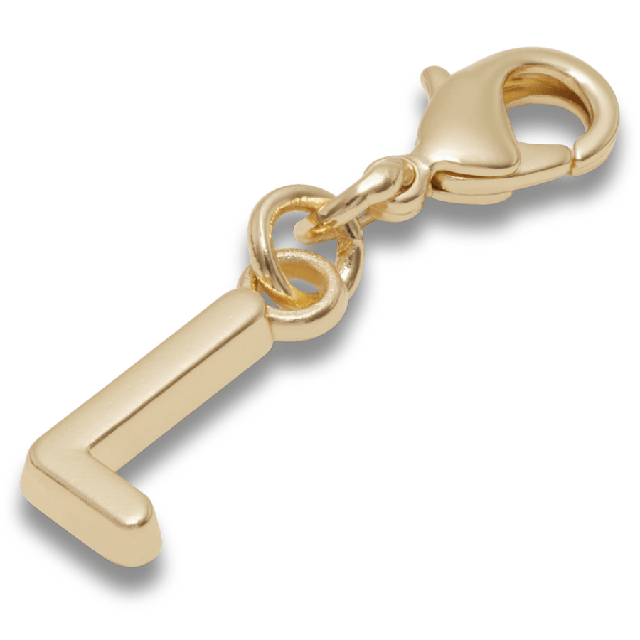 Crocs - Gold Letter L Charm Jibbitz™ charms