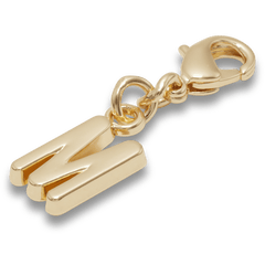 Crocs - Gold Letter M Charm Jibbitz™ charms
