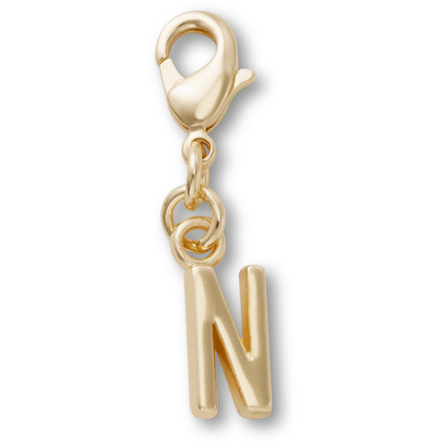 Crocs - Gold Letter N Charm Jibbitz™ charms