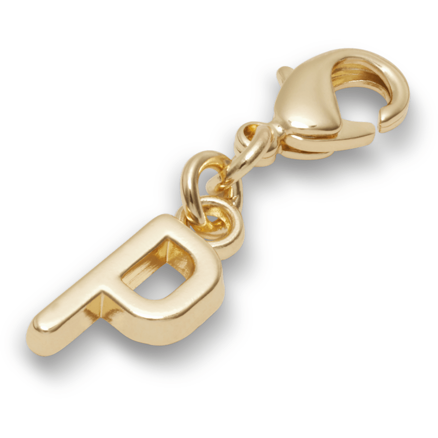 Crocs - Gold Letter P Charm Jibbitz™ charms