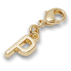 Crocs - Gold Letter P Charm Jibbitz™ charms