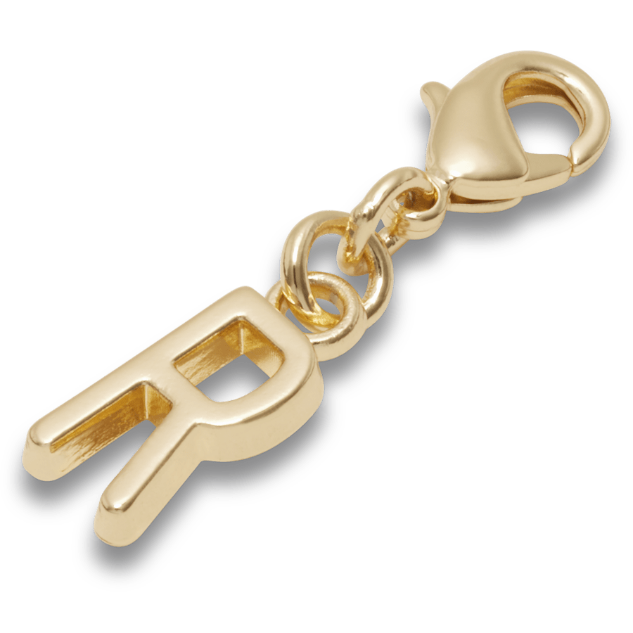 Crocs - Gold Letter R Charm Jibbitz™ charms