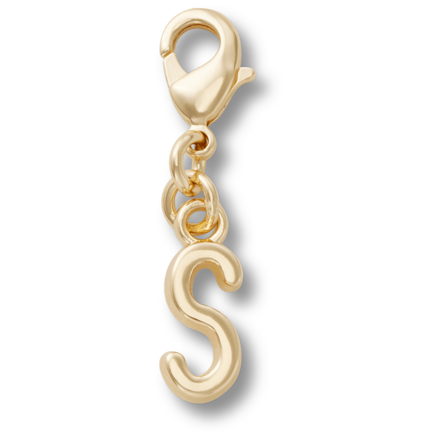 Crocs - Gold Letter S Charm Jibbitz™ charms