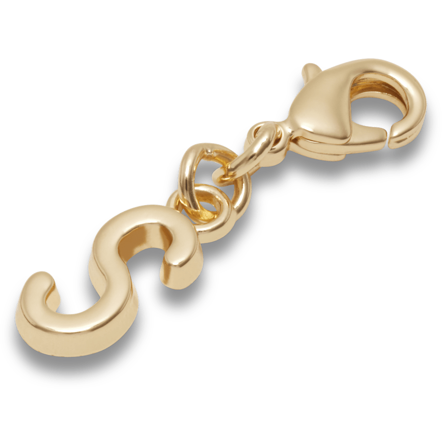 Crocs - Gold Letter S Charm Jibbitz™ charms