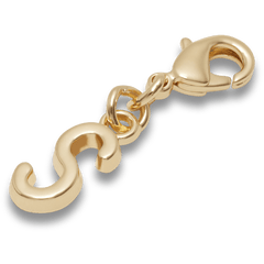 Crocs - Gold Letter S Charm Jibbitz™ charms
