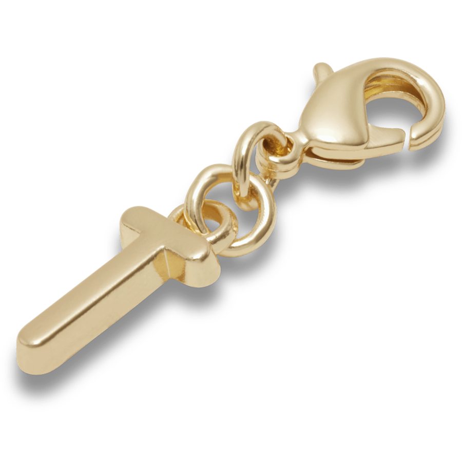 Crocs - Gold Letter T Charm Jibbitz™ charms