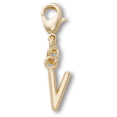 Crocs - Gold Letter V Charm Jibbitz™ charms