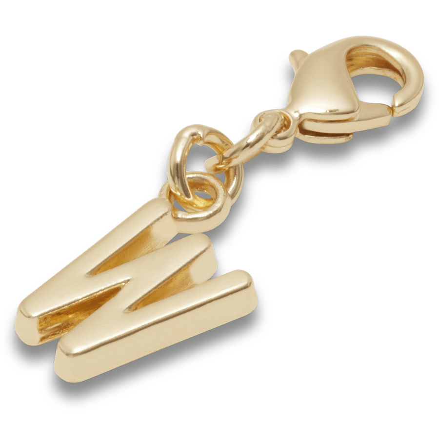 Crocs - Gold Letter W Charm Jibbitz™ charms