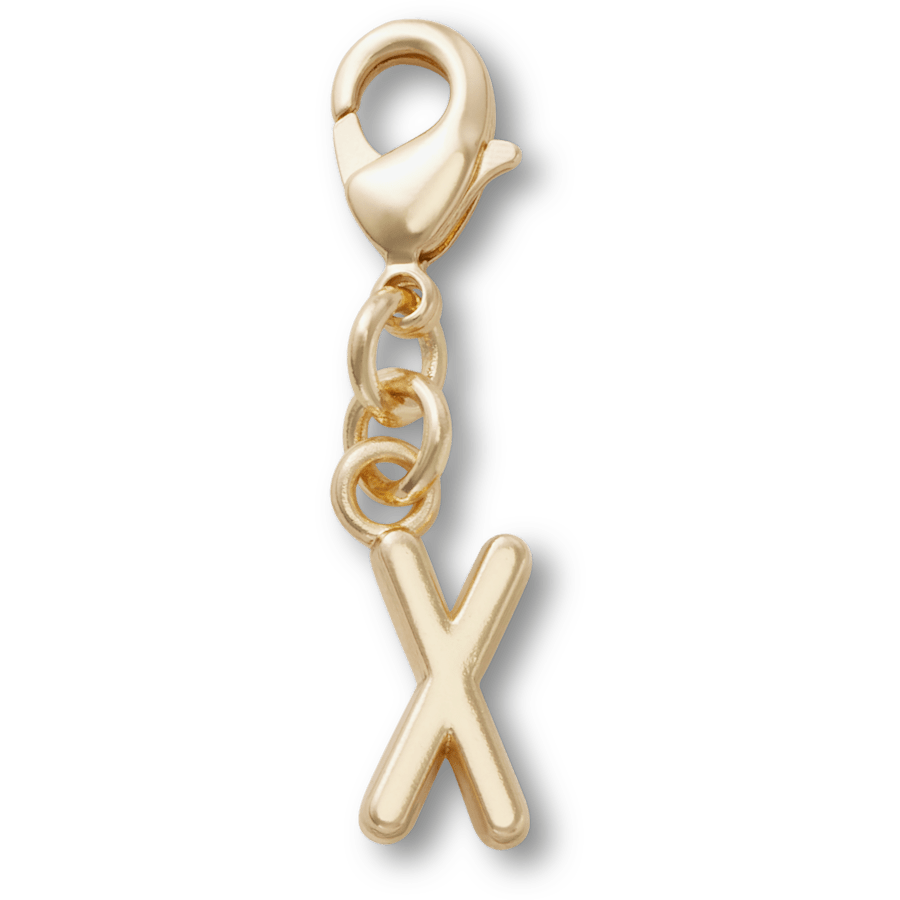 Crocs - Gold Letter X Charm Jibbitz™ charms