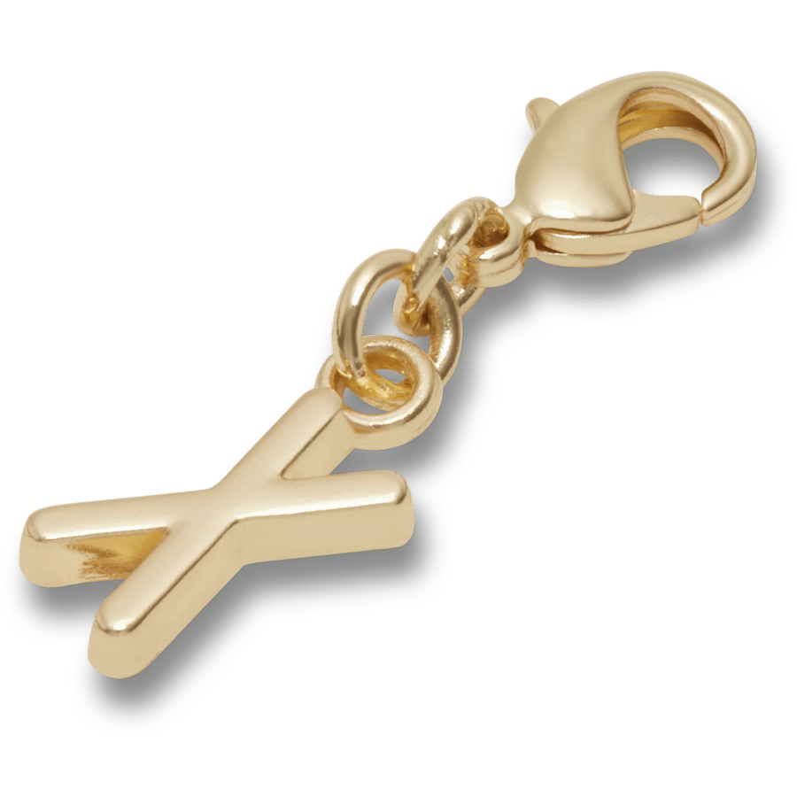 Crocs - Gold Letter X Charm Jibbitz™ charms