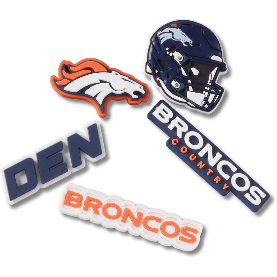 Crocs - NFL Denver Broncos 5 Pack Jibbitz Shoe Charm