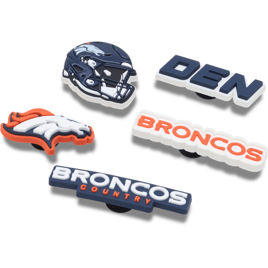 Crocs - NFL Denver Broncos 5 Pack Jibbitz Shoe Charm