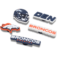 Crocs - NFL Denver Broncos 5 Pack Jibbitz Shoe Charm