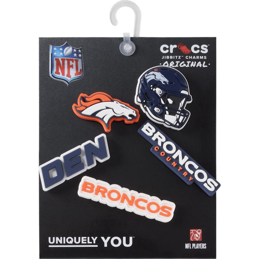 Crocs - NFL Denver Broncos 5 Pack Jibbitz Shoe Charm