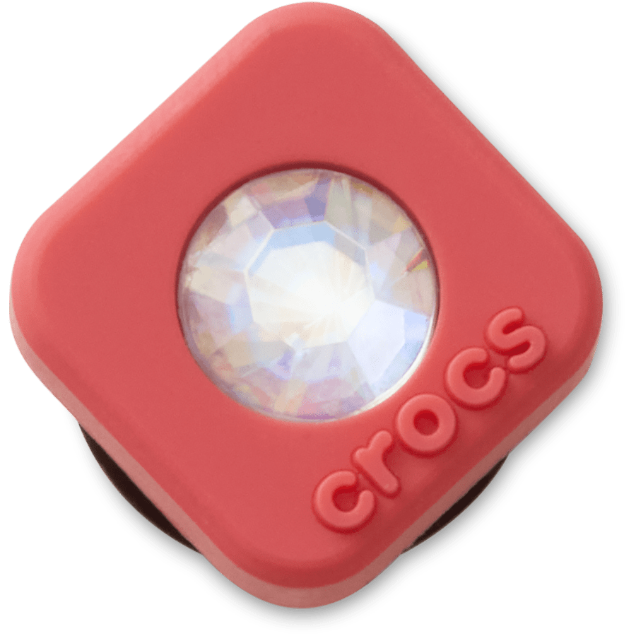 Crocs - Red Square PVC SMT Gem Jibbitz™ charms