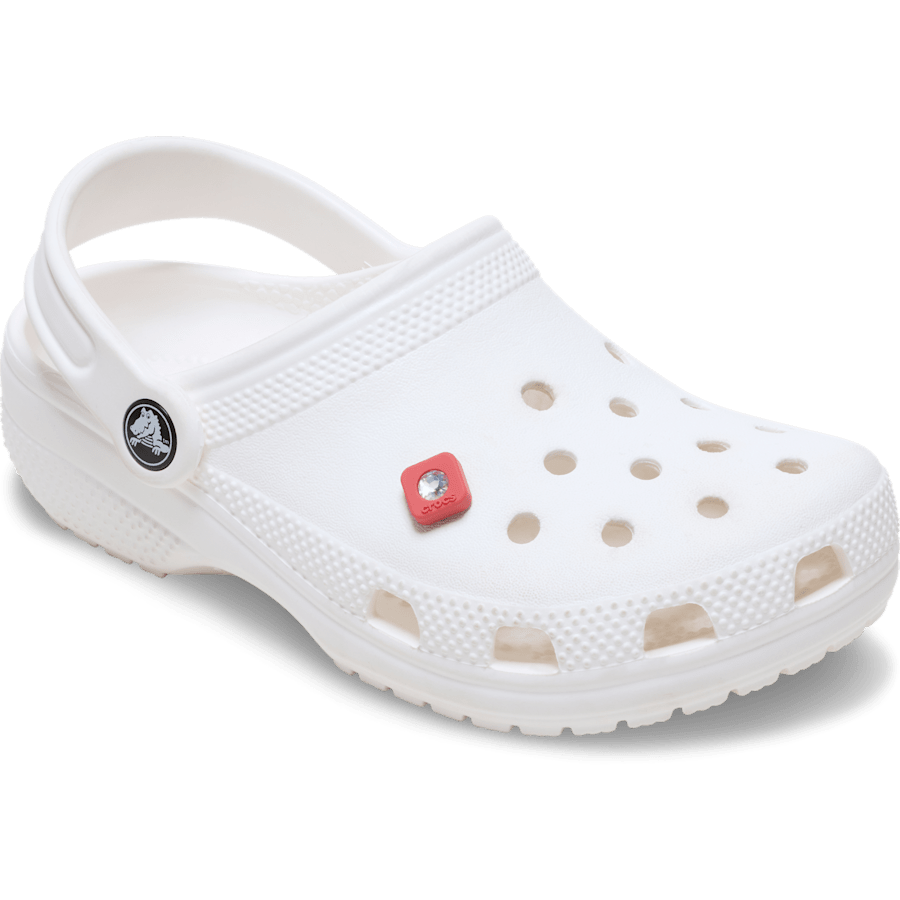 Crocs - Red Square PVC SMT Gem Jibbitz™ charms