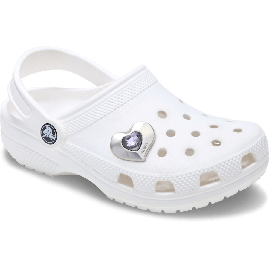 Crocs - SilverandPurple SMT Gem Heart Jibbitz™ charms